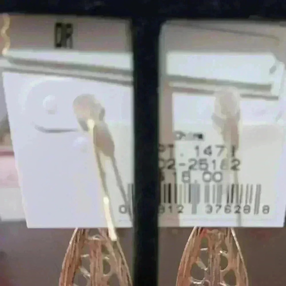 Silver Dangle Earrings with bling. - Picture 2 of 3